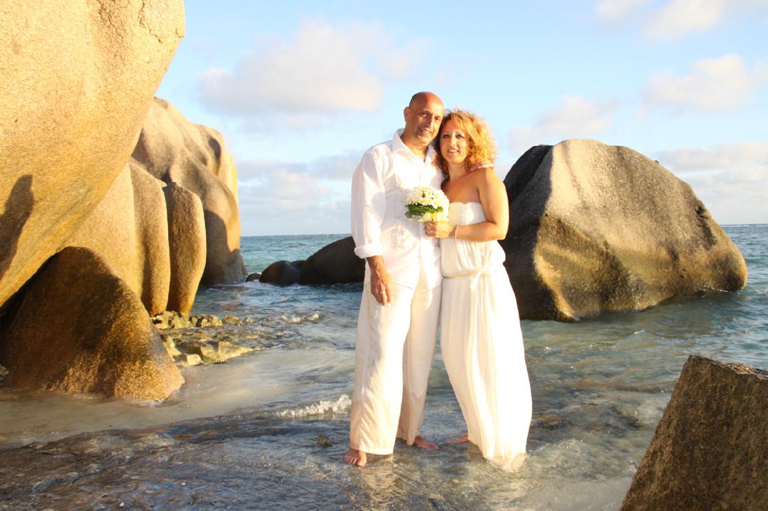 Photo Mariage aux Seychelles de Joe et Thierry